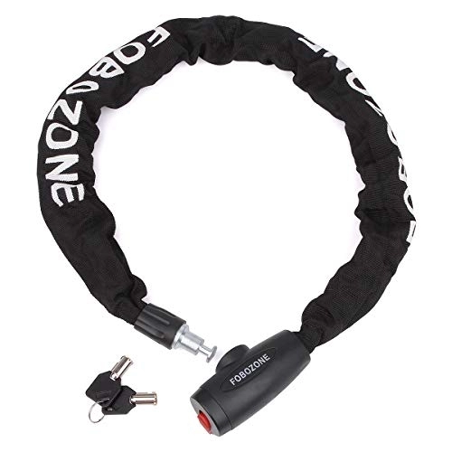 Bike Lock : FOBOZONE Chain Lock，Used for Bicycles, Motorcycles, Scooters, and various tools，Made of Manganese Steel, Durable.