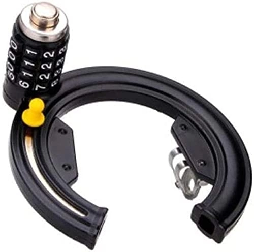 Bike Lock : Foldable Bike Cable Lock, Horseshoe Lock Anti-theft Lock 4-digit Combination Lock Mountain Bike Fixed Anti-shear Ring Lock