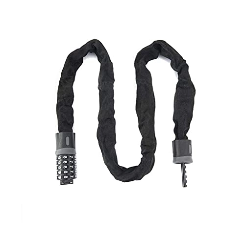 Bike Lock : Foldable Bike Cable Lock, Mountain Bike 5-digit Combination Lock, Anti-theft Lock, Chain Lock, Suitable for Electric Motorcycles, Gates, A Variety of Sizes Are Available (Size : 150cm)