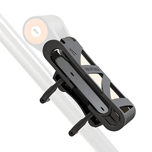 Bike Lock : FOLDYLOCK Compact Bike Lock Carrying Case Black | Extreme Bike Lock Case Holder Kit (1 Pack)