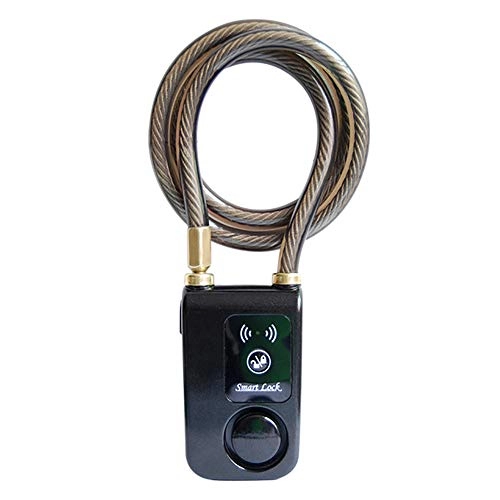 Bike Lock : FULIDA Super Intelligent Phone APP Control Smart Alarm Bluetooth Lock Waterproof 110dB Alarm Bicycle Lock Outdoor Anti Theft Lock