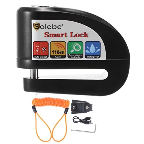Bike Lock : FUOBECIE Disc Brake Lock smart Lock Bike Alarm Disc Lock