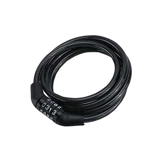 Bike Lock : FYBYKGT Bike Cable Basic Self Coiling Resettable Combination Cable Bike Locks Simple Structure Solid And Reliable Bicycle Accessories