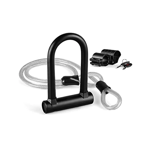 Bike Lock : FYBYKGT Bike U Lock Anti-theft MTB Road Bike Bicycle Lock Cycling Accessories Heavy Duty Steel Security Bike Cable U-Locks Set