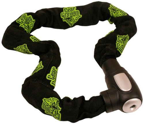 Bike Lock : Gear Gremlin GG741 Chain Lock, Black / Green, 1.2 Meter