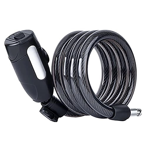 Bike Lock : GYYSDY Bicycle Lock Security Level Very High, Spiral Cable Lock, Bicycle, Scooter Lock, Cable Lock, Bicycle Lock With Key, Anti-theft Bicycle Lock 120 Cm