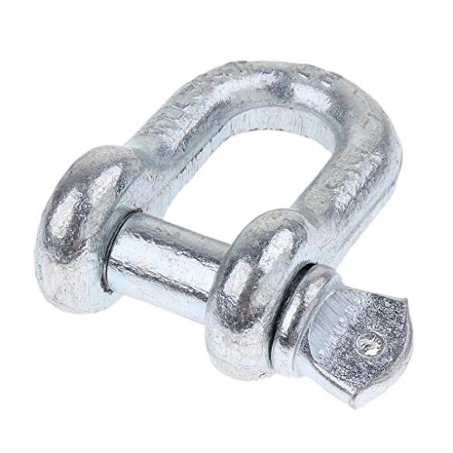 Bike Lock : H HILABEE U Shackle D Buckle Screw Pin Alloy Steel Rigging Galvanised Hardware - 16mm