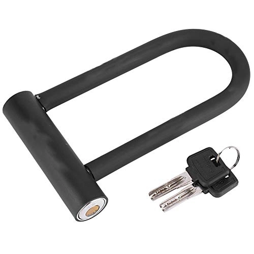 Bike Lock : Hancend Bicycle Anti-Theft Lock U-Shaped Crescent Copper Core Lock Suitable for Electric Bicycle Mountain Bike And Bicycle Anti-Theft