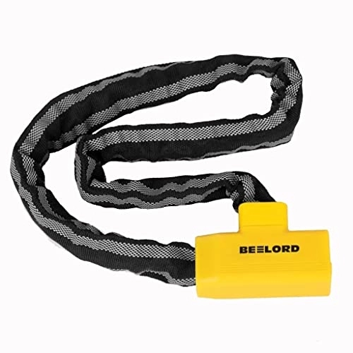 Bike Lock : Heavy Duty Bicycle Chain Lock - Total Length 33.4 Inch - Heavy Duty Anti-Theft Bicycle Lock - Can Prevent Prying, Sawing, Cutting - Suitable for Bicycle, Skateboard, Gate On