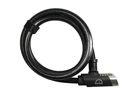 Bike Lock : Henry Squire Mako Combination Cable Lock and Bracket for Bicycle, 1800 mm Length x 18 mm Diameter