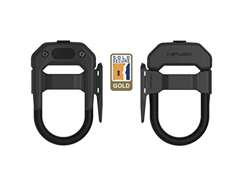 Bike Lock : Hiplok DXF Sold Secure Gold U Lock and Frame Bracket, Black, Area: 15cm X 8.5cm