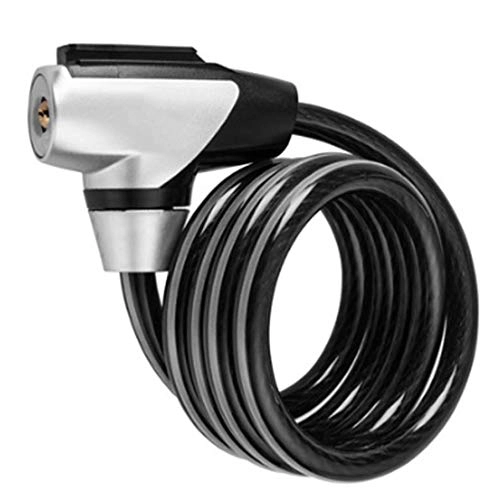 Bike Lock : Hnsms Bicycle Lock (1.5M) Reflective Security Anti-Theft Ultra-Long Portable Riding Lock Cable Lock Black