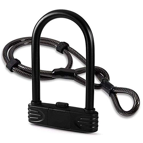Bike Lock : HONYGE LXGANG Bicycle accessories 4-Digit Bicycle Bike Combination U-Lock Bike Bicycle Motorcycle Cycling Scooter Security Chain Safety Lock, Home Safety Accessories