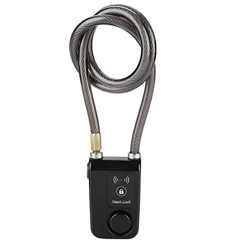 Bike Lock : Hopcd Bike Alarm Lock, 80cm Smart Keyless Bluetooth Bicycle Alarm Lock with 110dB Loud Alert+Waterproof, Anti-thefty Alarm Bicycle Lock