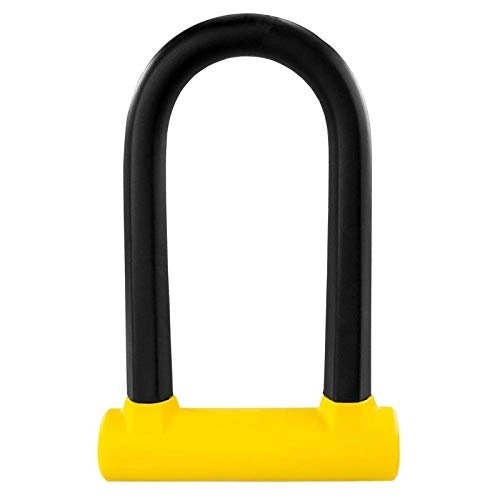 Bike Lock : HPPSLT Bike lock Strong In The U-Lock Center Smash Resistant Hydraulic Shear Military Steel Bicycle Electric Vehicle Anti Scratch Silicone-Large size rope. bicycle lock (Color : Small size)