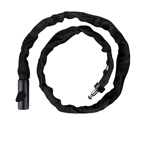 Bike Lock : iDWF Newest Bicycle Lock MTB Road Bike Safety Anti-Theft Outdoor Cycling Security Chain Lock with 2 Keys Motorbike Bicycle Accessories Lock Bicycle Lock (Color : Black 90cm)