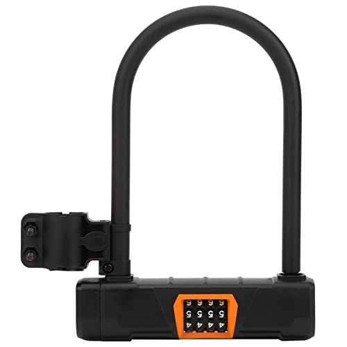 Bike Lock : Jacksing Bicycle U Lock, Excellent Cut Resistance and PVC Coating Bicycle Security Lock for Home for Office