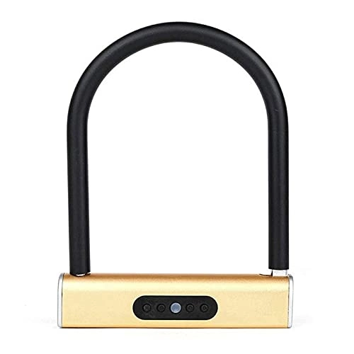 Bike Lock : JHTD Bike U Lock, Intelligent BT Password U-Lock APP Waterproof Household, High Security for Bicycle and Motocycles