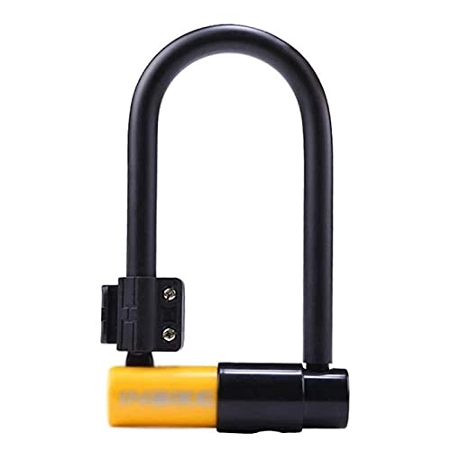 Bike Lock : JHTD Bike U Lock with Double Loop Cable, Heavy Duty Bike U-Lock, with Mounting Bracket for All Kid of Bikes for Electric Car Lock