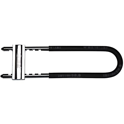 Bike Lock : JIAGU Bike Lock Cable Double Door U-shaped Lock Glass Door Lock Shop Door Lock Bicycle Lock Anti-Theft Bicycle Lock (Color : Black, Size : 40.8cm)