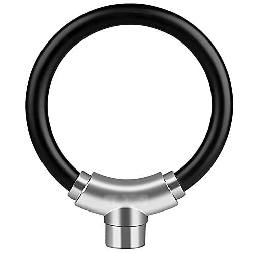 Bike Lock : Jianghuayunchuanri Sturdy Bike Lock Bicycle Lock Portable Mountain Bike Ring Lock Bicycle Riding Accessories for Bicycle, Motocycles (Color : Black, Size : 47cm)