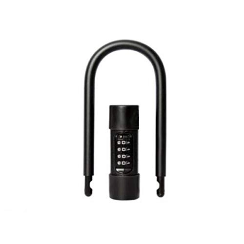 Bike Lock : Jinnuotong Lock, Bicycle Lock U-lock Glass Door Lock Password Lock Electric Car Lock Mountain Bike Lock Bicycle Lock, Gift, Black, Feel good (Color : Black, Size : 22 * 12.5 * 1.9cm)