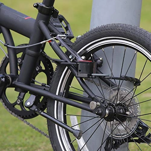 Bike Lock : JLDSFPP Zinc Alloy Abs Bicycle Lock Anti-theft 83cm Lengthened Antirust Foldable Bicycle Chain Lock Car Lock