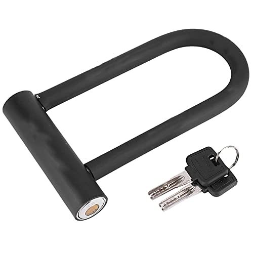 Bike Lock : JSJJAUJ Cycling Lock Bicycle Lock Anti-Theft U-shaped Steel Lock Portable Strong Security Lock with 2 Keys Bicycle Scooter Accessories