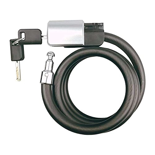 Bike Lock : junmo shop Bike Lock Cable 4 Feet Anti-Theft Bicycle Lock Cable Coil with Mounting Bracket and Keys
