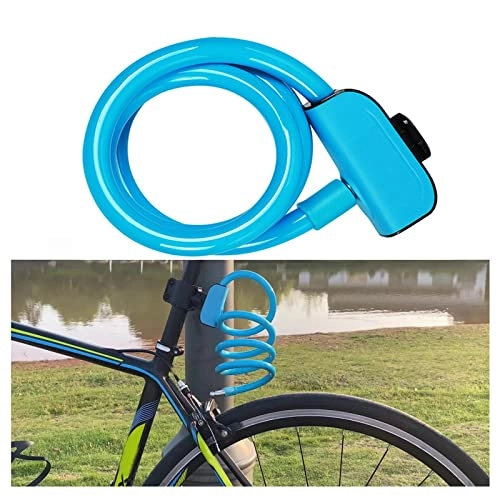 Bike Lock : JustSports1 Anti-Theft Bike Lock High Security Cycling Chain Locks 1.2m Extra Long Wear Resistant Padlock with 2 Keys Cycling Accessories