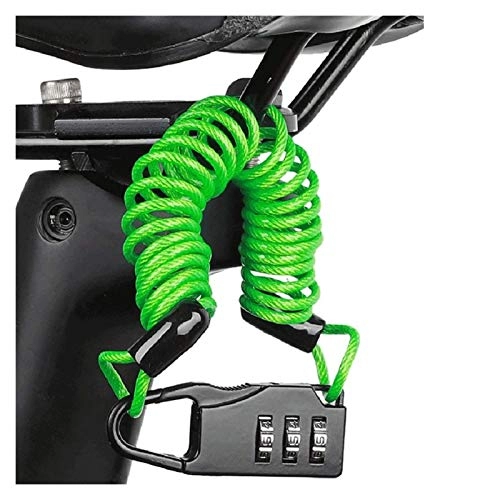 Bike Lock : KAIGE Bicycle Lock Anti-theft Mini Helmet Lock Motorcycle Cycling Scooter 3 Digit Combination Password Safety Cable Lock 09.19C (Color : 2SS701850 D) WKY (Color : 2ss701850 G)