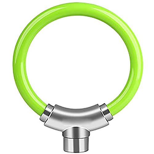Bike Lock : KDOAE Bike Lock Universal Bicycle Lock Portable Mountain Bike Ring Lock Bicycle Riding Accessories for Bicycle, Moto (Color : Green, Size : 47cm)
