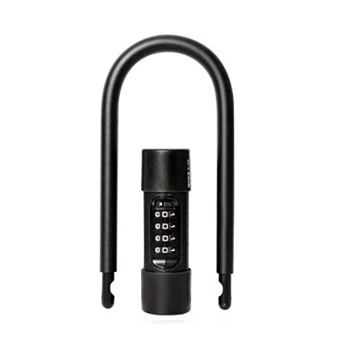 Bike Lock : KMDSM Bicycle Lock, U-lock, Glass Door Lock, Password Lock, Mountain Bike Lock (Color : Black)
