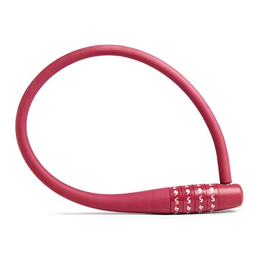 Bike Lock : Knog LOCK CABLE 62CM PARTY COMBO RED
