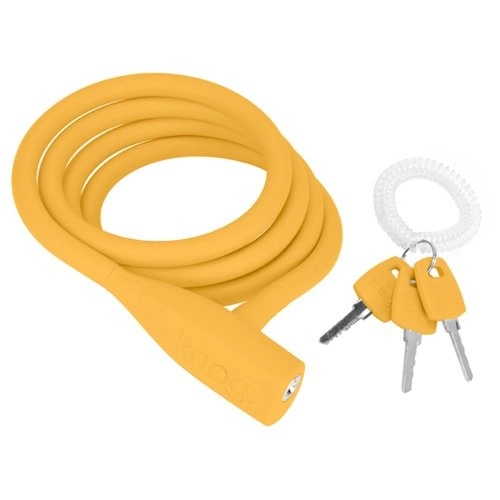 Bike Lock : Knog Party Anti-Theft Lock, Party Coil, gold