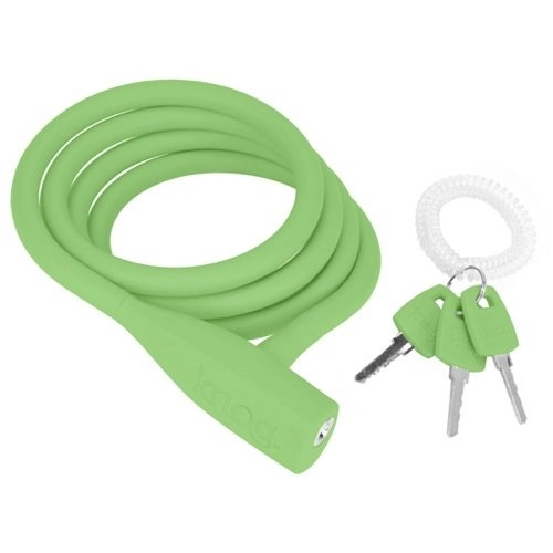 Bike Lock : Knog Party Anti-Theft Lock, Party Coil, green