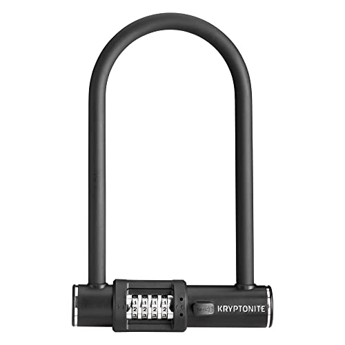 Bike Lock : Kryptonite 005292 Combo U Bicycle Lock, Black, 4" x 8