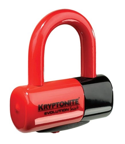 Bike Lock : Kryptonite 999621 Evolution Series-4 Red 14mm Disc Lock