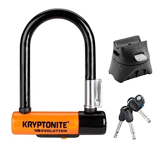 Bike Lock : Kryptonite Evolution Mini-5 U-lock - Black / Orange