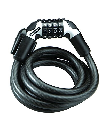 Bike Lock : Kryptonite GK001119 Kryptoflex 1218 Resettable Combo Cable with Flex Frame C Bracket-Black, 12 mm x 180 cm