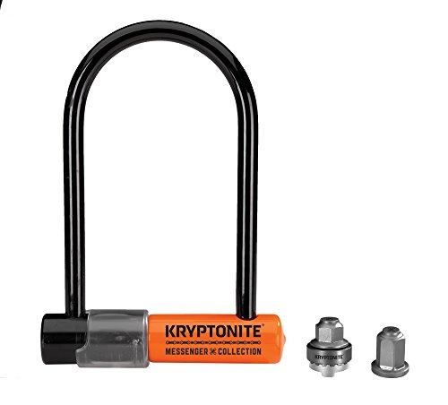 Bike Lock : Kryptonite GK001652 Messenger M9 Mini Wheelnutz, Black / Orange