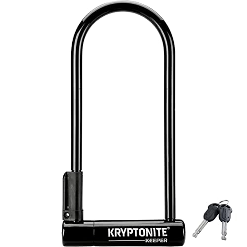 Bike Lock : Kryptonite Keeper 12 Long Shackle Sold Secure Silver w / bracket Lock
