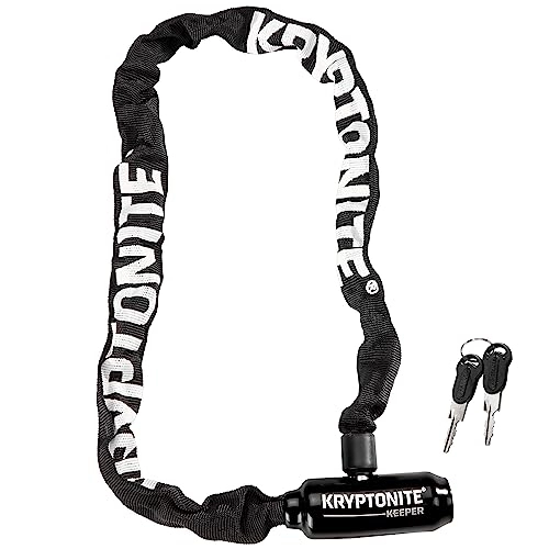 Bike Lock : Kryptonite Keeper 585 Integrated Chain (5 mm x 85 cm) Black, 004912 Keeper 585