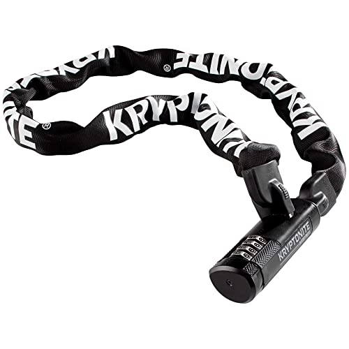 Bike Lock : Kryptonite Keeper 712 Combination Integrated Chain (7Mm X 120Cm) Locks, 7 mm x 120 cm