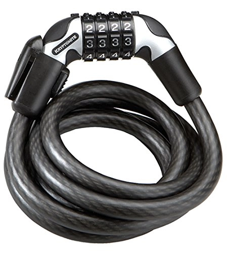 Bike Lock : Kryptonite Kryptoflex 1565 Combo Cable Bicycle Lock with Transit FlexFrame Bracket (5 / 8-Inch x 2-Foot 1 / 2-Inch)