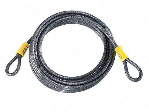 Bike Lock : Kryptonite KryptoFlex Safety Cable, Kryptoflex, Silver / yellow, 213 cm