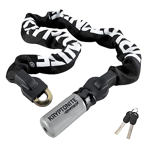 Bike Lock : Kryptonite Kryptolok 995 Integrated Chain - 9.5 mm X 95 cm Sold Secure Silver