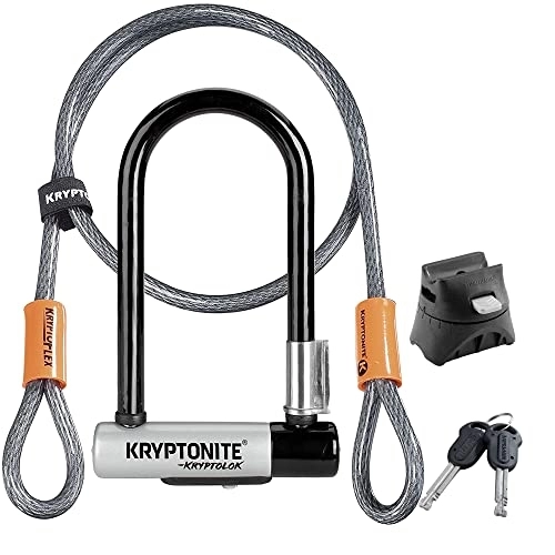 Bike Lock : Kryptonite Kryptolok Mini-7 U-lock - Black / Silver