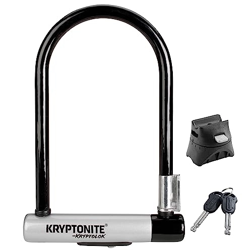 Bike Lock : Kryptonite Kryptolok U-lock - Black / Silver