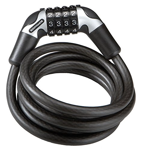 Bike Lock : Kryptonite LK4152 Spiralkabel Kryptoflex 1018 Bike Lock, Black